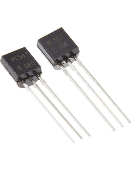 100 Transistores NPN BC547 + PNP BC557 Bajo Consumo 100mA 100 Transistores NPN BC547 + PNP BC557 Bajo Consumo 100mA