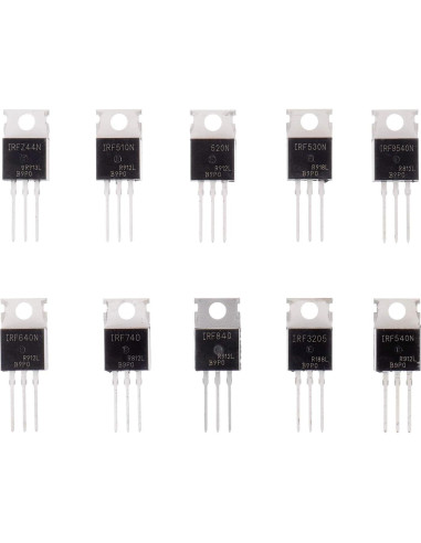 Kit de Surtido de Transistores MOSFET BOJACK 50 Pcs N-P y P-C