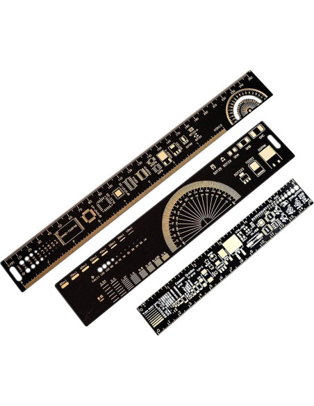 Regla Multifuncional de PCB Mayata 4PCS 15-30cm Medición Regla Multifuncional de PCB Mayata 4PCS 15-30cm Medición