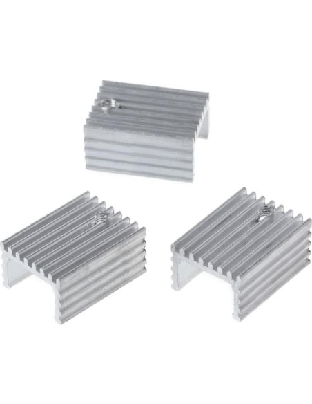 30 Piezas Disipadores de Aluminio TO-220 Jienk con Aislantes 30 Piezas Disipadores de Aluminio TO-220 Jienk con Aislantes