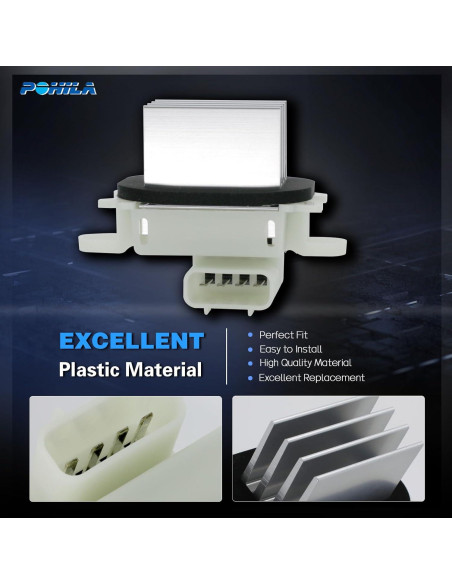 Resistor Motor Ventilador HVAC POHILA para Ford 2009-2017 Resistor Motor Ventilador HVAC POHILA para Ford 2009-2017