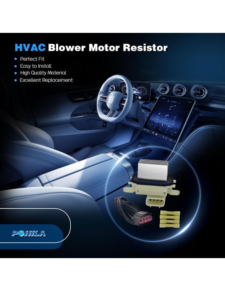 Resistor Motor Ventilador HVAC POHILA para Ford 2009-2017 Resistor Motor Ventilador HVAC POHILA para Ford 2009-2017