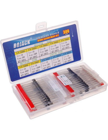 Kit de Diodos Rectificadores y Schottky BOJACK 300 pcs