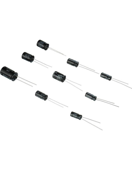 Kit de Capacitores Electrolíticos BOJACK 630pcs 0.1uF-1000uF Kit de Capacitores Electrolíticos BOJACK 630pcs 0.1uF-1000uF