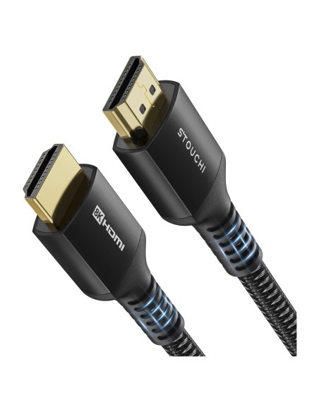 Cable HDMI 8K Stouchi 2.44m 48Gbps Alta Velocidad Cable HDMI 8K Stouchi 2.44m 48Gbps Alta Velocidad