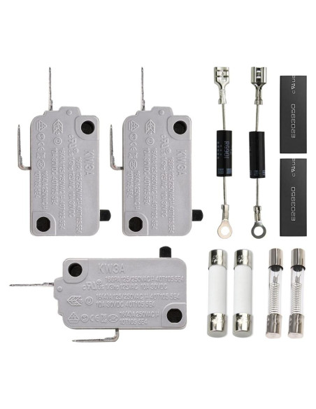Kit de Repuestos para Microondas KOKISO - Interruptores, Diodos y Fusibles Kit de Repuestos para Microondas KOKISO - Interruptores, Diodos y Fusibles