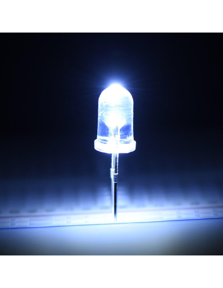 Kit de 100 Diodos LED 5 mm eBoot Blancos para Proyectos Kit de 100 Diodos LED 5 mm eBoot Blancos para Proyectos