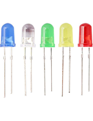 Kit de 200 Diodos LED 3mm y 5mm Yetaida - 5 Colores