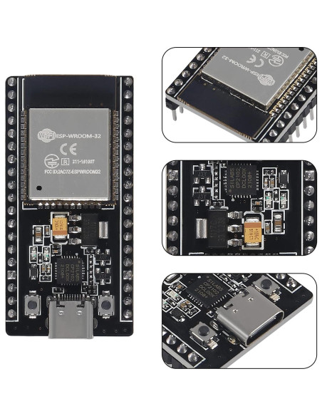 Set de 3 Placas de Desarrollo ESP32 38Pin Tipo C + Expansión Set de 3 Placas de Desarrollo ESP32 38Pin Tipo C + Expansión