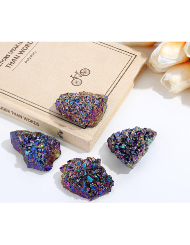 Geoda de Cristal Natural ZHIYUXI 50-70g Decoración Reiki