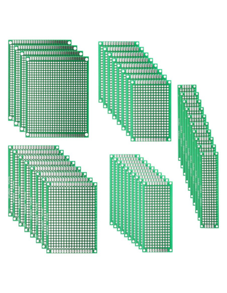 Kit de Tableros de Circuito PCB Deyue 40 Piezas 5 Tamaños Kit de Tableros de Circuito PCB Deyue 40 Piezas 5 Tamaños