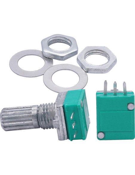 Potenciómetros Lineales TWTADE 12 Pcs 5k-500k Ohm 3 Pines Potenciómetros Lineales TWTADE 12 Pcs 5k-500k Ohm 3 Pines