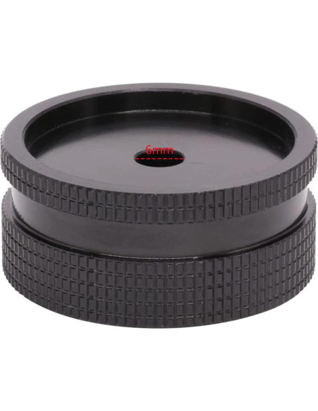 Perilla de Potenciómetro Szliyands 40x18mm Aluminio Negro Perilla de Potenciómetro Szliyands 40x18mm Aluminio Negro