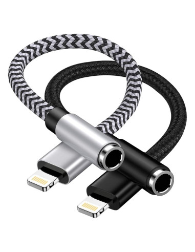 Adaptador de Auriculares Lightning a 3.5mm Haoano 2Pack