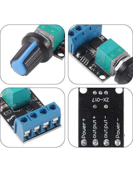 Controlador de Velocidad PWM 10A 5-16V XIITIA para Motor CC Controlador de Velocidad PWM 10A 5-16V XIITIA para Motor CC