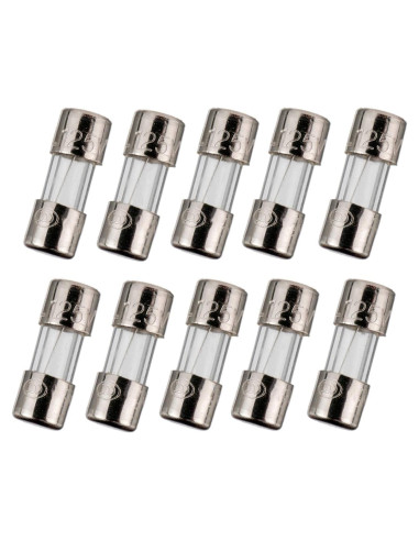 Fusibles de Vidrio BOJACK 2.5A 125V 3.6x10mm Paquete de 10