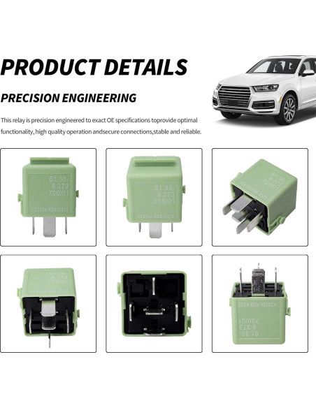 Relé Automotriz HiSport 12VDC 5 Pines Compatible BMW Relé Automotriz HiSport 12VDC 5 Pines Compatible BMW