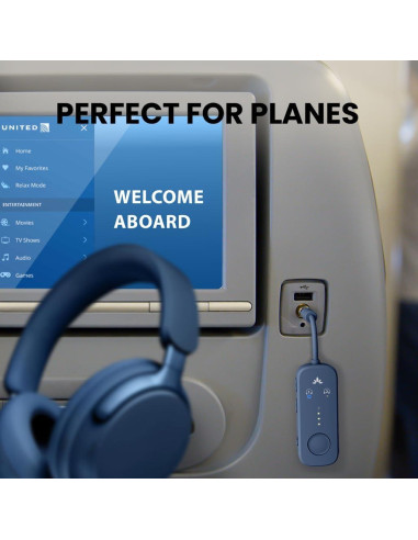 Adaptador Bluetooth 5.3 Avantree Relay para Aviones 20Hr