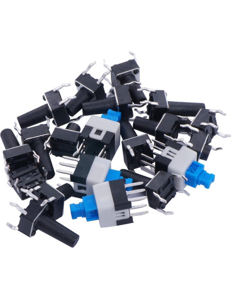 Kit de Interruptores Táctiles Momentáneos 202Pcs TWTADE Kit de Interruptores Táctiles Momentáneos 202Pcs TWTADE
