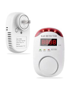 Detector de Gas Natural Colorwell WA886 con Alarma Visual y Sonora