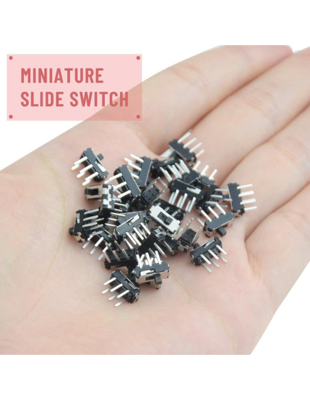 Interruptor Micro Deslizante Vertical DPDT 50 Pcs WMYCONGCONG Interruptor Micro Deslizante Vertical DPDT 50 Pcs WMYCONGCONG