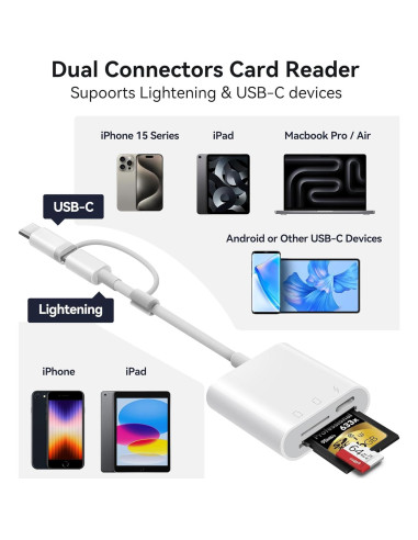 Lector de Tarjetas SD Oyuiasle WDL-014 Doble Ranura USB-C