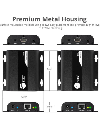 Extensor HDMI sobre IP SIIG CE-H26T11-S1 120m 1080p