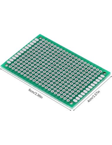 10 Placas PCB Doble Lado 4 x 6 cm Eujgoov Prototipado DIY