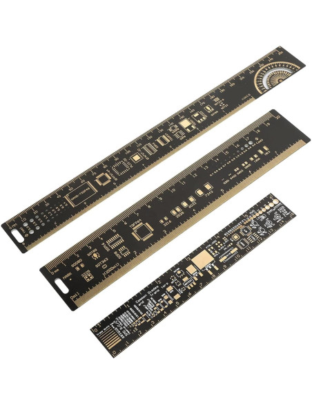 Regla de Placa de Circuito Impreso Hyuduo 25cm 3PCS Multifuncional Regla de Placa de Circuito Impreso Hyuduo 25cm 3PCS Multifuncional