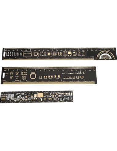 Regla de Placa de Circuito Impreso Hyuduo 25cm 3PCS Multifuncional