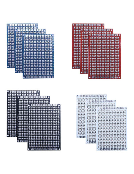 Kit de Placas PCB Doble Cara 15 Pcs 5x7 cm Enksagd Kit de Placas PCB Doble Cara 15 Pcs 5x7 cm Enksagd