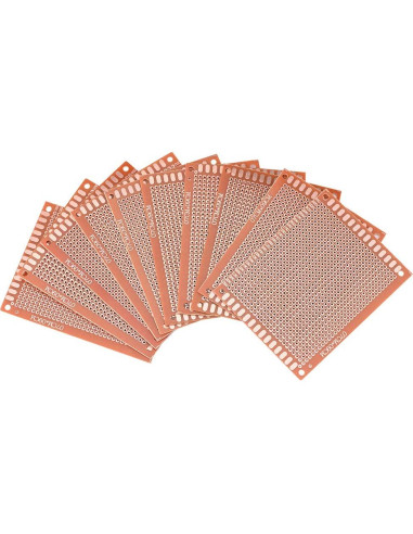 Placa de Circuito Universal Hyuduo 10 Pcs 9x7 cm para Soldadura DIY