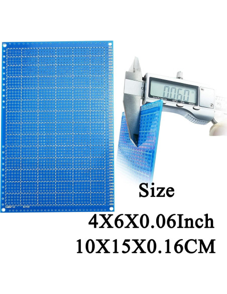 YUNGUI PCB Protoboard Soldable 3 Piezas 10x15cm Azul YUNGUI PCB Protoboard Soldable 3 Piezas 10x15cm Azul