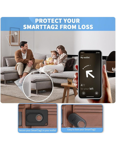 Funda de tarjeta para Galaxy SmartTag2 Wacanc 2 Pcs TPU Funda de tarjeta para Galaxy SmartTag2 Wacanc 2 Pcs TPU