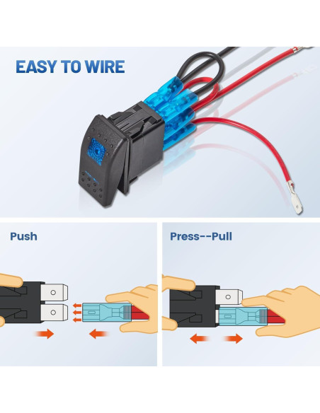 Interruptor de Palanca Anina 5 Pin SPST 20A 12V LED Azul IP65 Interruptor de Palanca Anina 5 Pin SPST 20A 12V LED Azul IP65