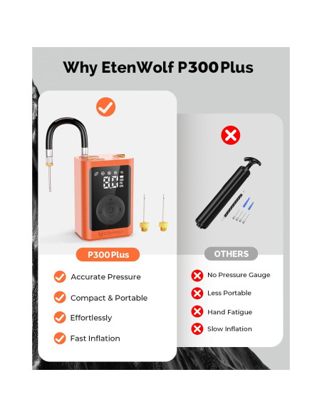 Bomba de Pelotas ETENWOLF P300 Plus Eléctrica 3200 mAh Bomba de Pelotas ETENWOLF P300 Plus Eléctrica 3200 mAh