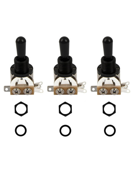 Interruptor de Palanca 3 Vías Yootones para Guitarra Eléctrica SG Les Paul Negro Interruptor de Palanca 3 Vías Yootones para Guitarra Eléctrica SG Les Paul Negro