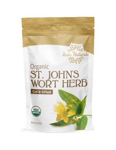 Hierba de San Juan Orgánica Halo Naturals 113.4 g Certificada USDA