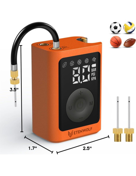 Bomba de Pelotas ETENWOLF P300 Plus Eléctrica 3200 mAh Bomba de Pelotas ETENWOLF P300 Plus Eléctrica 3200 mAh