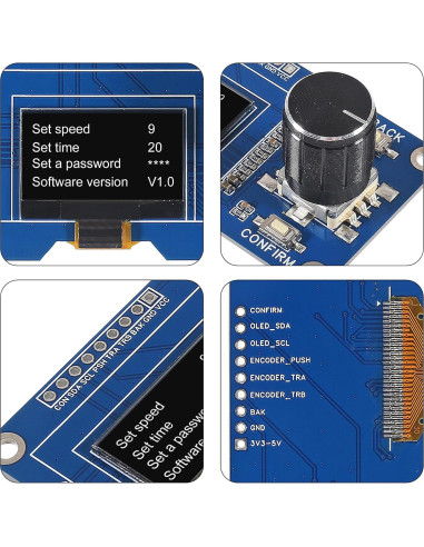 Módulo Pantalla OLED 1.3" AITRIP con Codificador EC11