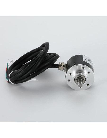 Encoder Rotativo Incremental 600P/R DC 5-24V Eje 6mm Óptico Encoder Rotativo Incremental 600P/R DC 5-24V Eje 6mm Óptico