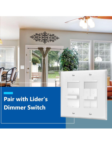 Interruptor de Ventilador LIDER 3 Velocidades Blanco 120V