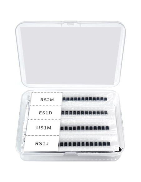 Kits de Diodos Rectificadores SMA 25 Valores 500 Pcs Kits de Diodos Rectificadores SMA 25 Valores 500 Pcs