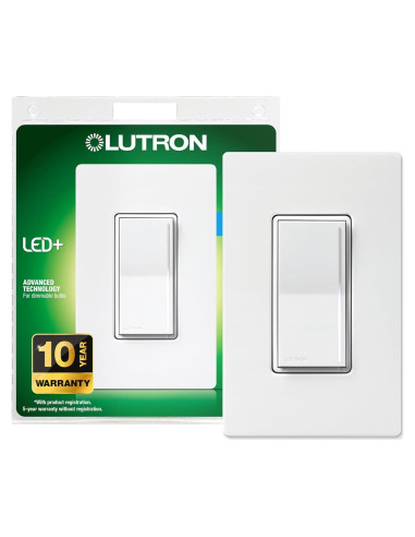 Interruptor Regulable Táctil Lutron Sunnata LED+ Blanco 3 Vías