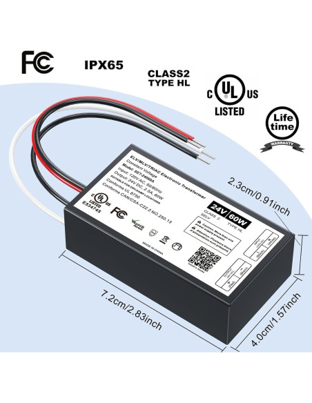 Transformador LED Dimmable 60W 24V Inexaccessories Transformador LED Dimmable 60W 24V Inexaccessories