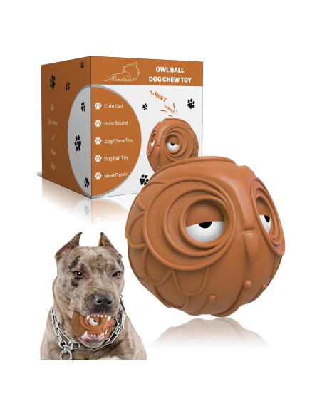 Pelota para Perros Mewlmart Caucho Natural Marrón 8.79 cm Pelota para Perros Mewlmart Caucho Natural Marrón 8.79 cm