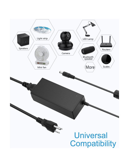 Adaptador de Fuente de Poder ALITOVE 24V 6A 144W DC Adaptador de Fuente de Poder ALITOVE 24V 6A 144W DC