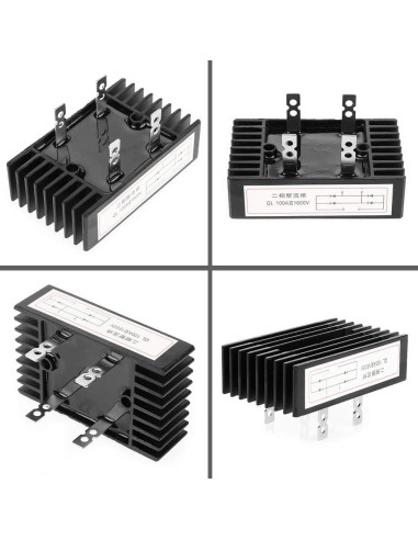 Rectificador de Puente 100A 1600V 2 Fases Haosie