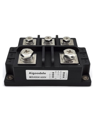 Rectificador de Puente Trifásico Aigoodele MDS400A 400A 1600V