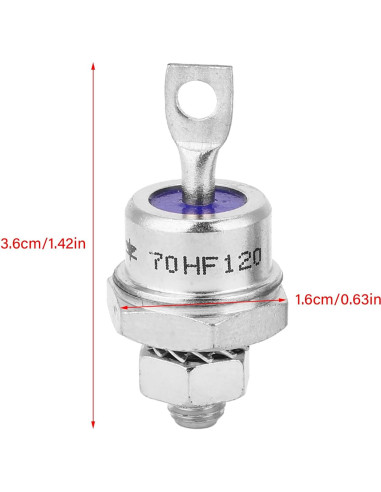 Diodo Rectificador Ejoyous 70HFR120 70HF120 70A 1200V 5 Piezas